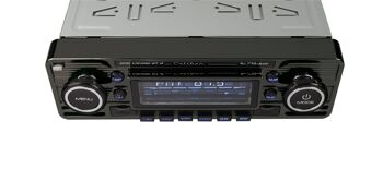 Autoradio Caliber Audio Technology RMD120DAB-BT-B kit mains libres Bluetooth®, avec antenne DAB, design rétro 3