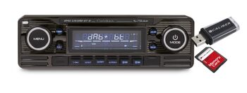 Autoradio Caliber Audio Technology RMD120DAB-BT-B kit mains libres Bluetooth®, avec antenne DAB, design rétro 6