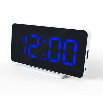 Caliber Audio Technology HCG021 Electronic Alarm Clock White