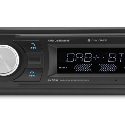 Caliber Audio Technology RMD033DAB-BT car radio DAB+ tuner, Bluetooth® hands-free kit, incl. remote control
