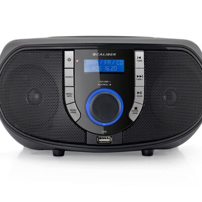 Caliber Audio Technology HBC433DAB-BT Radio CD DAB+, FM AUX, Bluetooth®, CD Negro