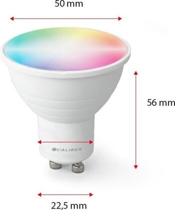 Calibre Wifi LED GU10 Cool+Warm White +RGB HBT-GU10 2