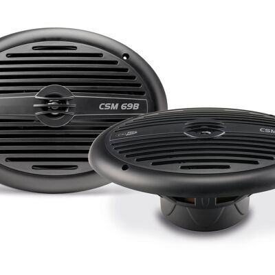 Caliber Marine Speaker - 6X9 Splashproof 180 Watt - Black (CSM69B-NEW)