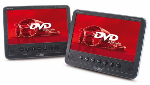 Caliber Kopfstützen DVD-Player mit 2 Monitoren Bilddiagonale=17.78cm (7 Zoll)