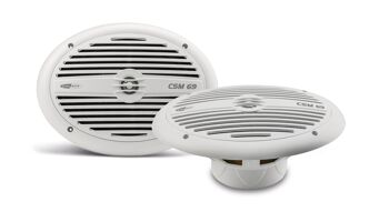 Caliber Marine Speakers - 6X9 Splashproof 180 Watts - Blanc (CSM69 NOUVEAU) 1