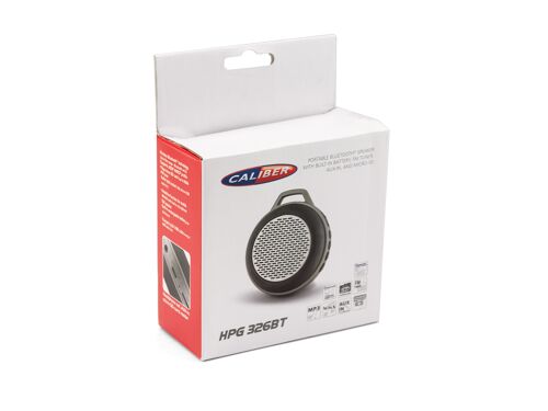 Caliber Bluetooth-Lautsprecher mit Akku- Schwarz/Grau (HPG326BT)