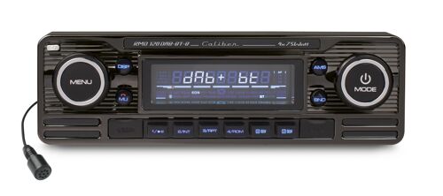 Caliber Autoradio – Bluetooth,USB 4x75Watt – Retro Schwarz (RMD120BT-B)