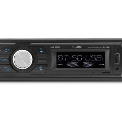 Autorradio Caliber - Radio FM con USB, SD 4x 55Watt 1 DIN negro (RMD031)