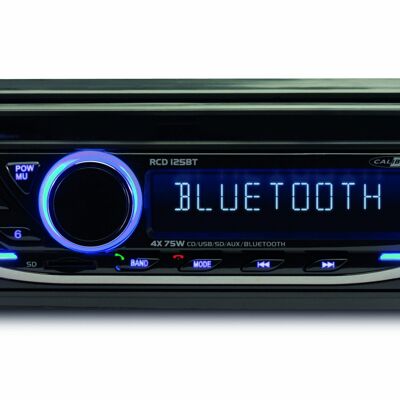 Radio de coche Caliber - Radio FM - Bluetooth - Negro (RCD125BT)