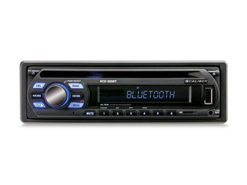 Caliber Autoradio mit FM-Radio und Bluetooth – 1 Lärm Schwarz (RCD122BT)