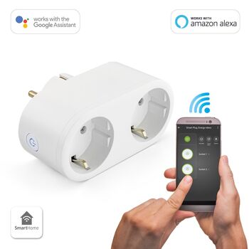 Caliber Smart Plug Double avec moniteur d'énergie (HWP121E) 5