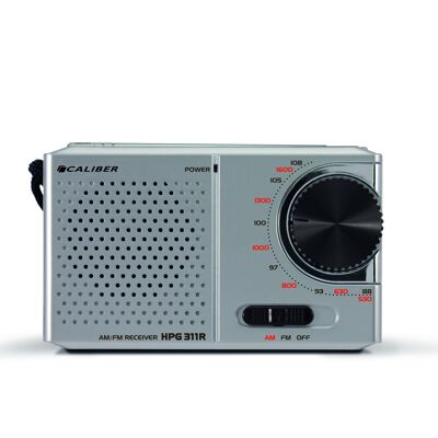Portable FM AM Radio - Gray (HPG311R)