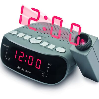Clock Radio with Projection - Black (HCG201)