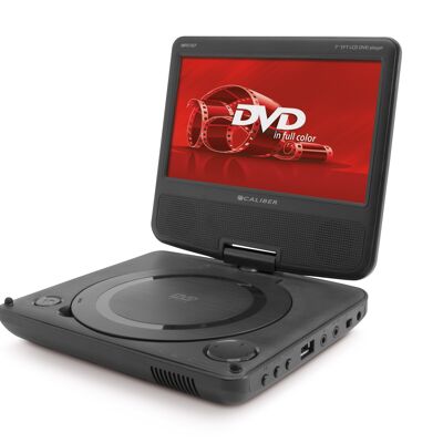 Reproductor de DVD portátil - 7" con USB y batería - Negro (MPD107)