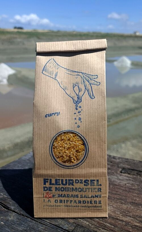 Fleur de Sel de Noirmoutier, Curry 250gr