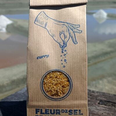 Fleur de Sel de Noirmoutier, Curry 250gr