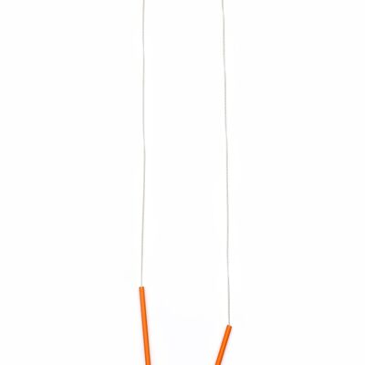 Halskette Tubes_Pastell Orange