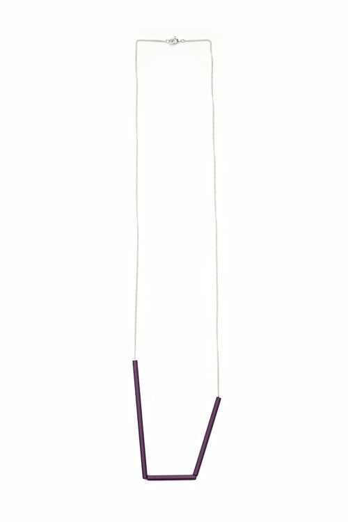 Necklace Tubes_Red Purple