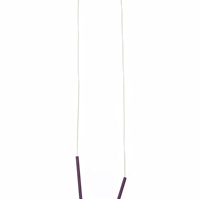 Collar Tubes_Rojo Morado