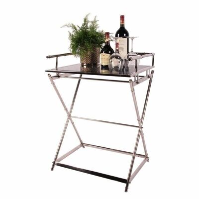 Table Butler Tablett aus Edelstahl