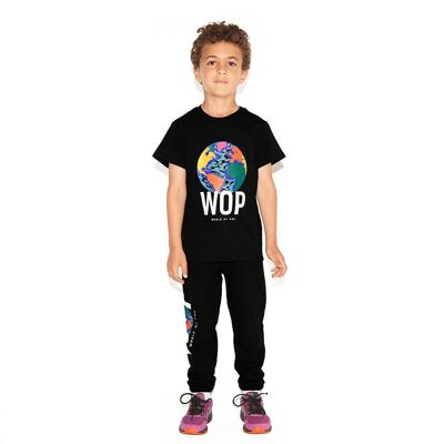 Kids Organic Cotton Short Sleeve Tshirt Black