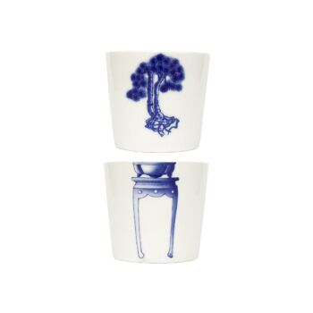 Bonsai Cups-Pine, café et thé en porcelaine, design artistique, articles à boire, ensemble de tasses, cadeau de mariage, meilleur cadeau pour elle/lui 1
