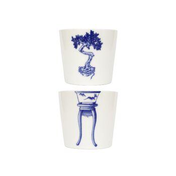 Bonsai Cups-Banyan, café et thé en porcelaine, design artistique, articles à boire, ensemble de tasses, cadeau de mariage, meilleur cadeau pour elle/lui 2
