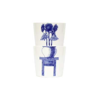Bonsai Cups-Girasole, caffè e tè in porcellana, design artistico, articoli per bere, set di tazze, regalo di nozze, miglior regalo per lei/lui