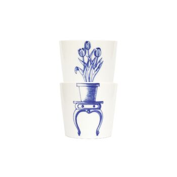 Bonsai Cups - Tulipe, café et thé en porcelaine, design artistique, articles à boire, ensemble de tasses, cadeau de mariage, meilleur cadeau pour elle/lui 1