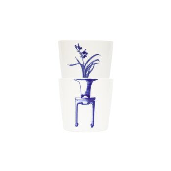 Bonsai Cups - Orchid, café et thé en porcelaine, design artistique, articles à boire, ensemble de tasses, cadeau de mariage, meilleur cadeau pour elle/lui 1