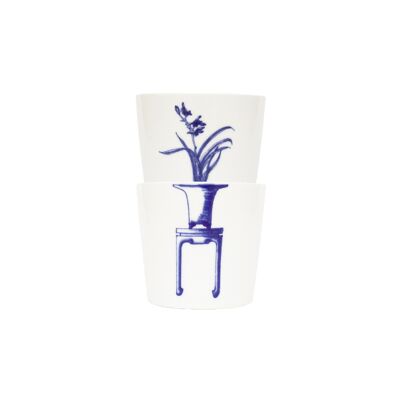 Tazas Bonsai: orquídea, café y té de porcelana, diseño artístico, artículos para beber, juego de tazas, regalo de boda, el mejor regalo para él / ella