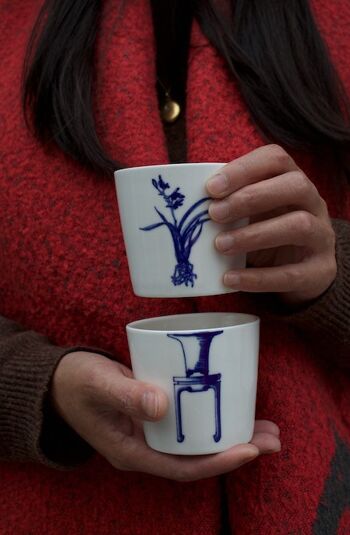 Bonsai Cups - Orchid, café et thé en porcelaine, design artistique, articles à boire, ensemble de tasses, cadeau de mariage, meilleur cadeau pour elle/lui 4