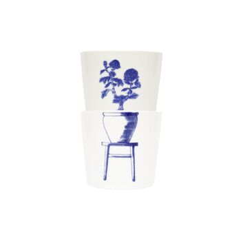 Bonsai Cups - Chrysant, café et thé en porcelaine, design artistique, articles à boire, ensemble de tasses, cadeau de mariage, meilleur cadeau pour elle/lui 1