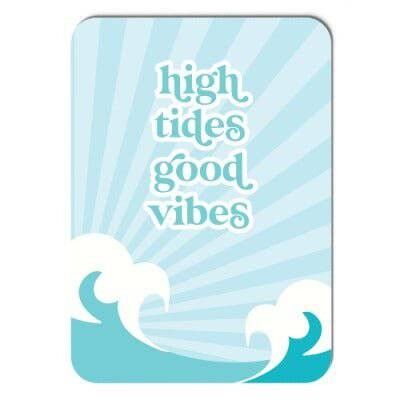 High tides. Good vibes. Postkarte