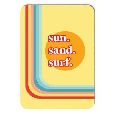Sun. Sand. Surf. Postkarte