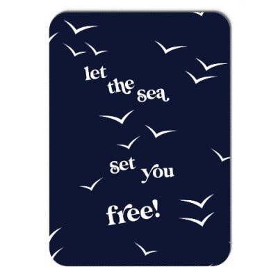 Let the sea set you free Postkarte