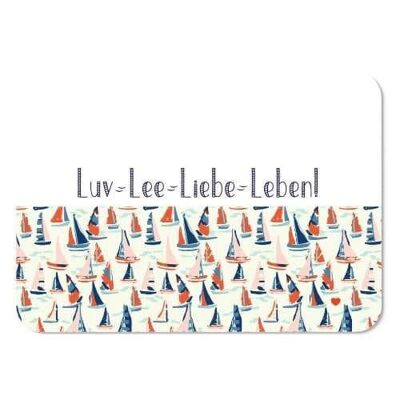 Luv - Lee Liebe - Leben Postkarte