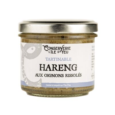 Herring spread with browned onions