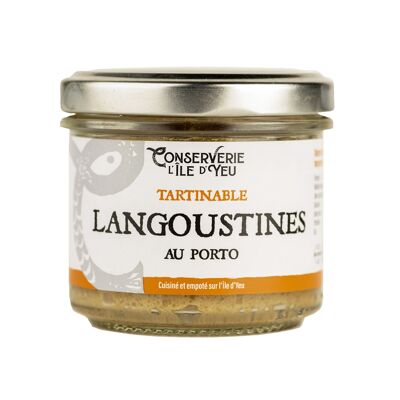 Spreadable with langoustines and port