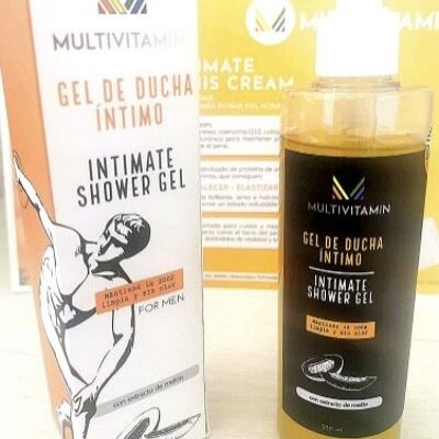 INTIMATE SHOWER GEL FOR MEN WITH NATURAL INGREDIENTS AND MELON EXTRACT