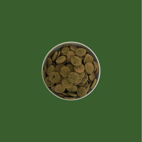 Scraps - friandises bio pour chiens - Epinards & Varech VRAC / 400g