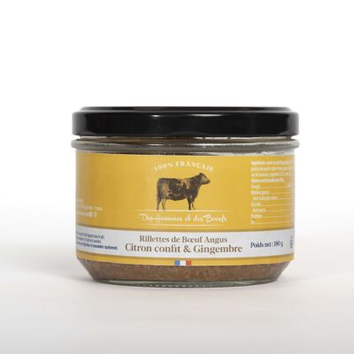 Angus Beef Rillettes, candied lemon and ginger - 180 g