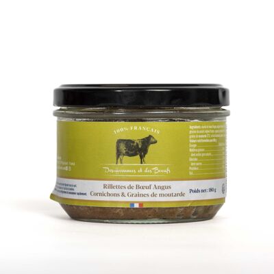 Angus beef rillettes with pickles & mustard seeds - 180 g