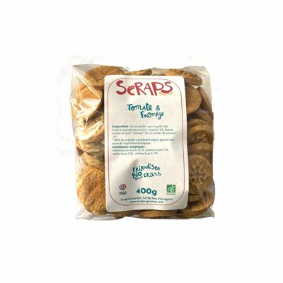 Scraps – Bio-Leckereien für Hunde – Tomate und Käse BULK / 400g
