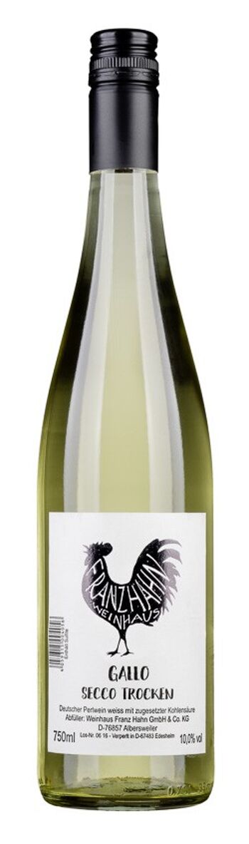 Gallo Secco Blanc sec Palatinat 0,75 ltr.