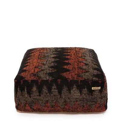 The Oh My Gee Pouffe - Black Orange