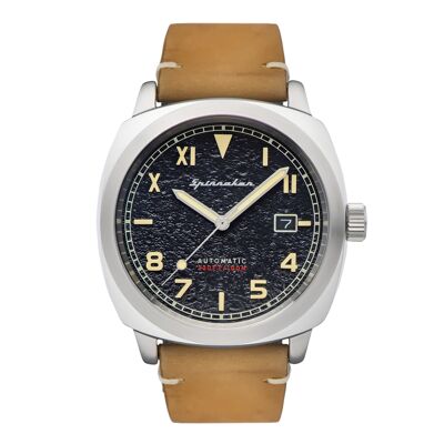 SP-5071-01 - Japanese automatic men's watch - Hand-sewn genuine leather strap - 3 hands with date