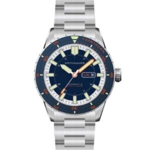 SP-5099-44 - Orologio da uomo automatico giapponese Spinnaker - Bracciale in acciaio inossidabile - 3 lancette con data e giorno, lunetta unidirezionale