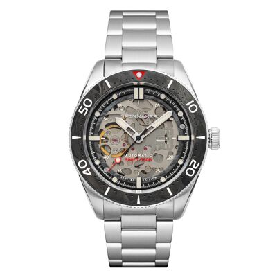 SP-5095-22 Orologio da uomo automatico giapponese Spinnaker - Cinturino in acciaio inossidabile - 3 lancette con data
