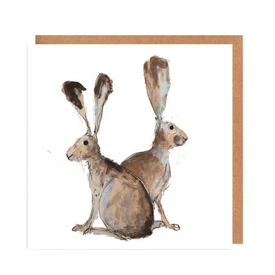 Hare Pair - Vera & Caroline - Card for all Occasions